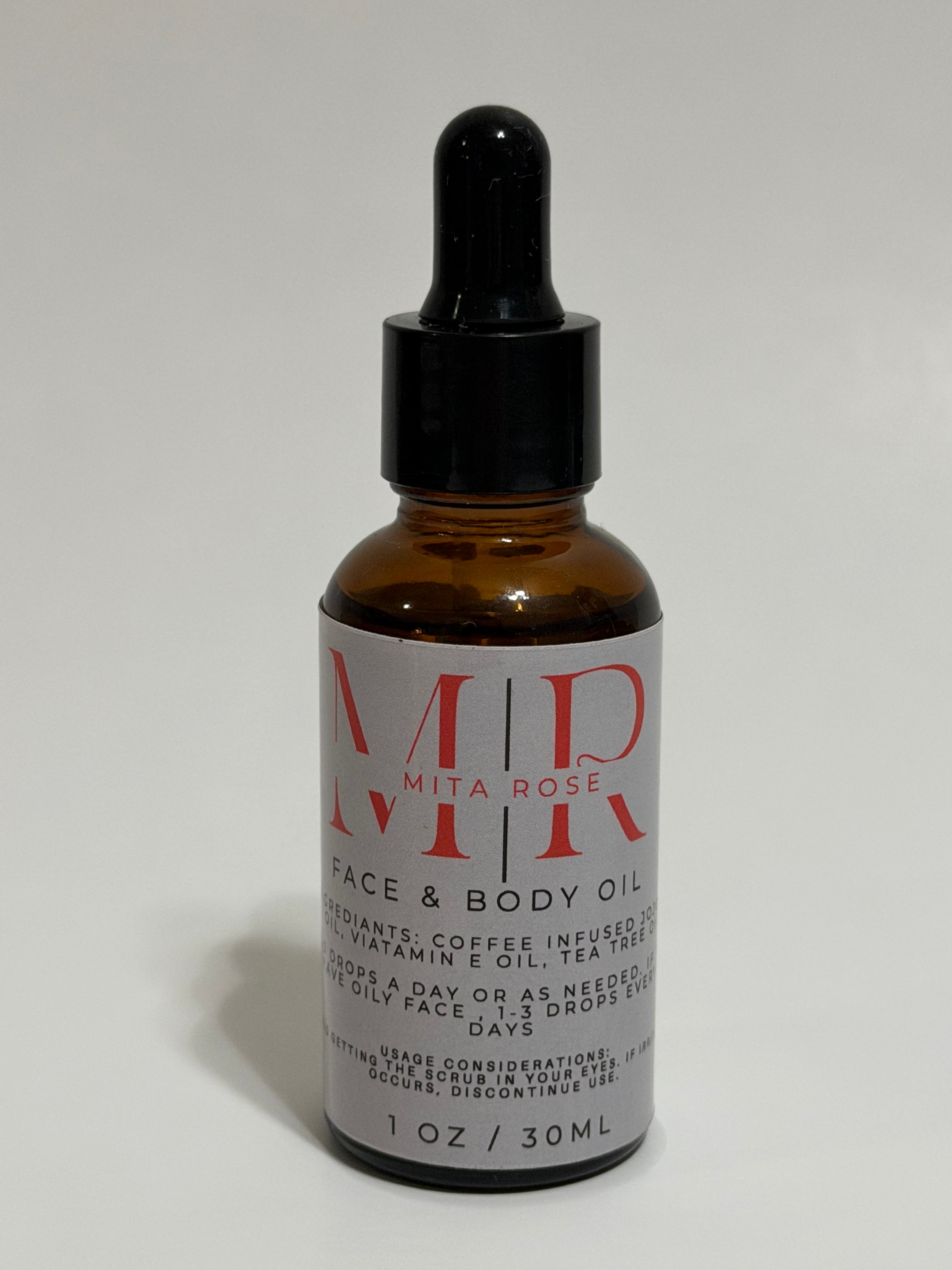 1 OZ Mita Rose Face & Body Oil